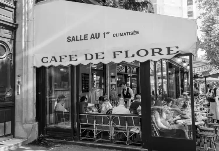 Café de Flore in black and white 