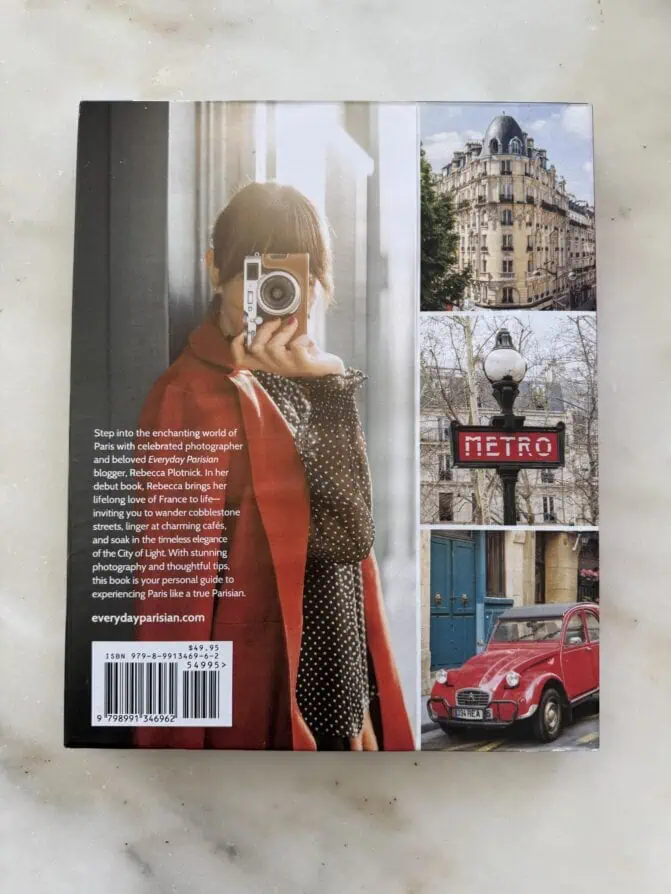Paris Every Day Back Cover 