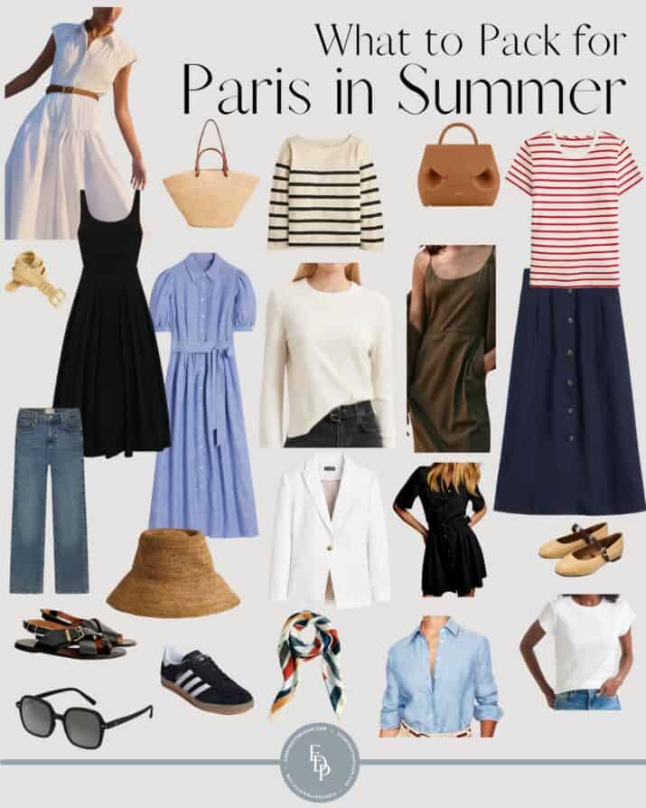 what to pack for Paris in the summer 