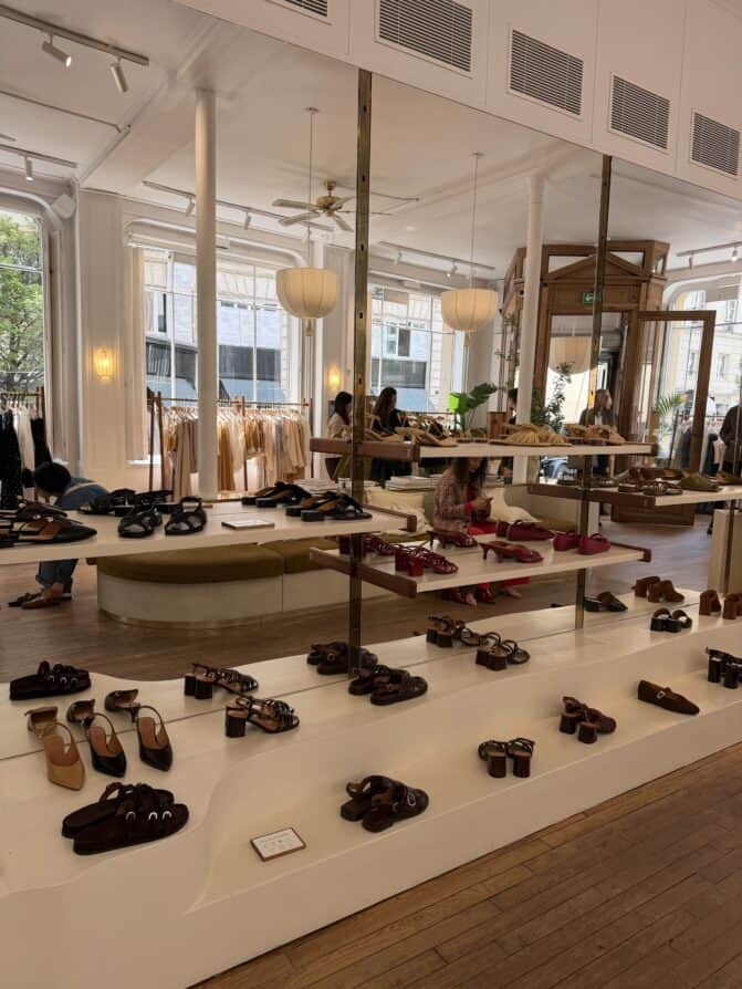 Paris Sézane shoe section L'Appartement 