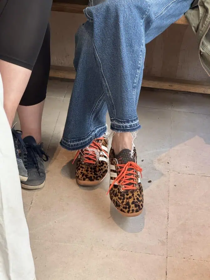 Leopard Sambas styled in Paris