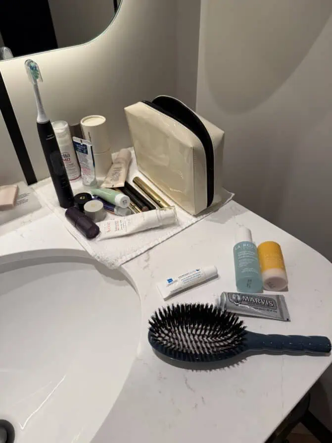 Beauty I packed for Paris in January