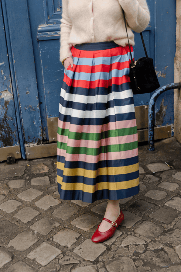 Boden striped skirt Paris
