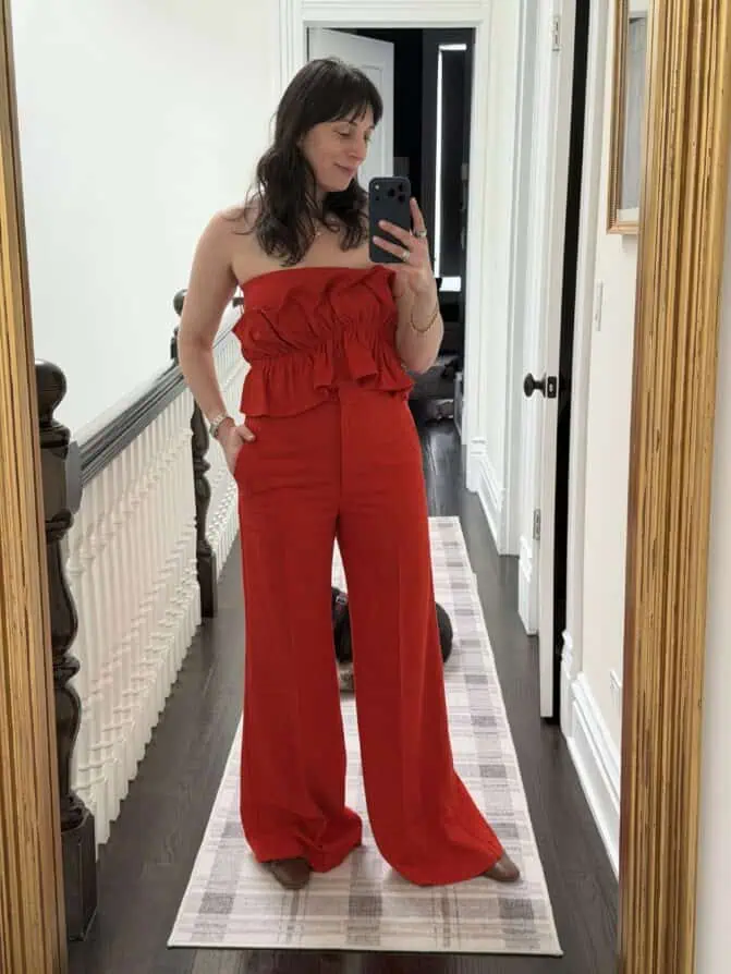 red sezane outift
