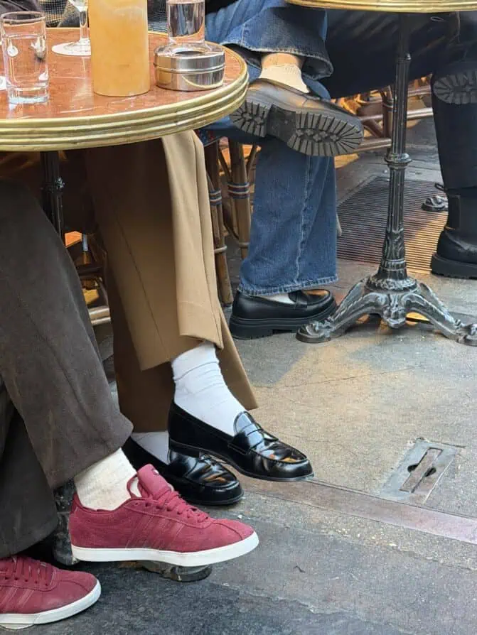 loafers with socks in Paris