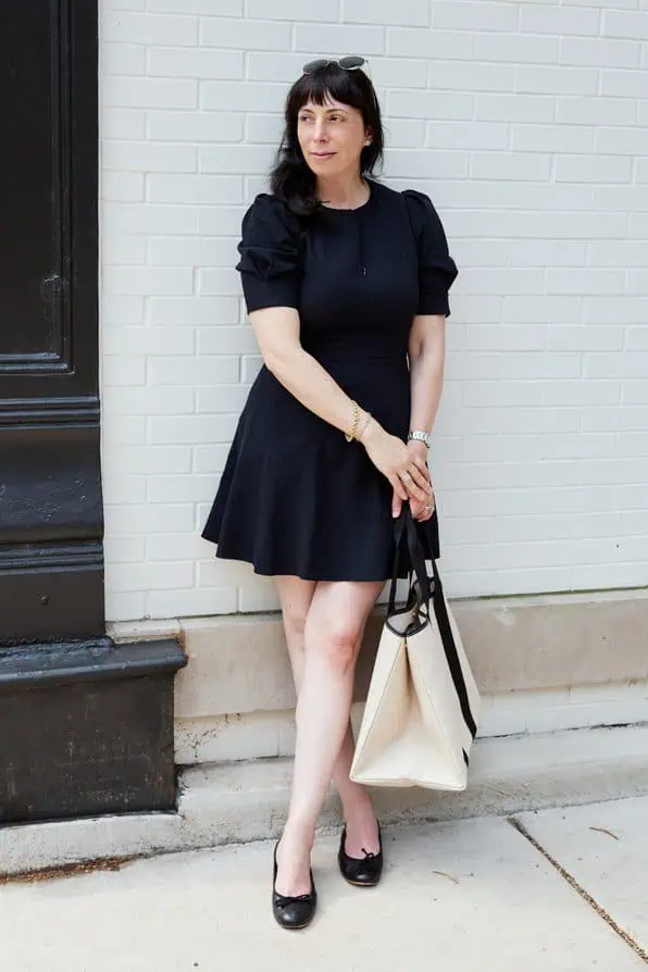 Me+Em navy short sleeved dress