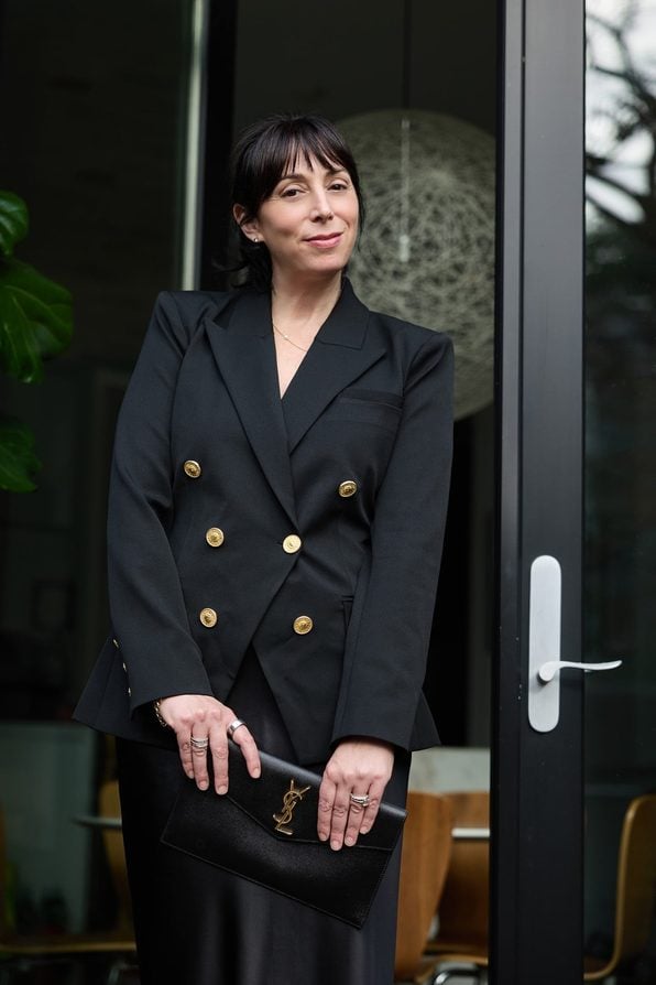 blazer and dress l'agence