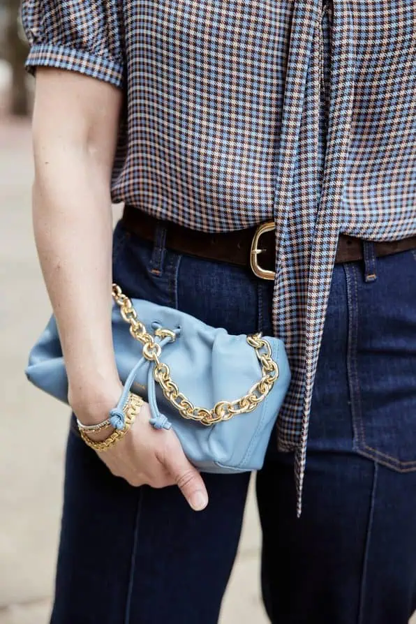 Cuyana Dia bag in blue