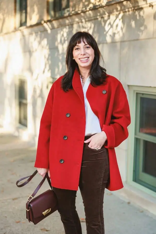 Alex Mill red coat
