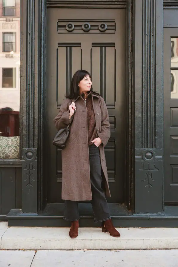 brown coat for Paris in October. What to pack ideas.