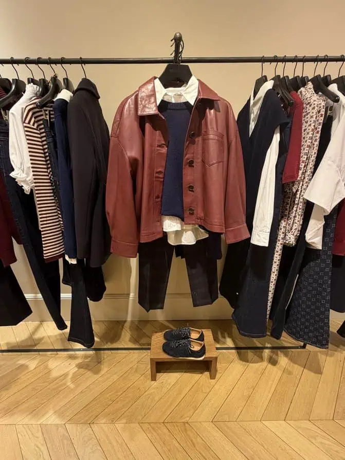 Burgundy and Navy colors trending in Paris