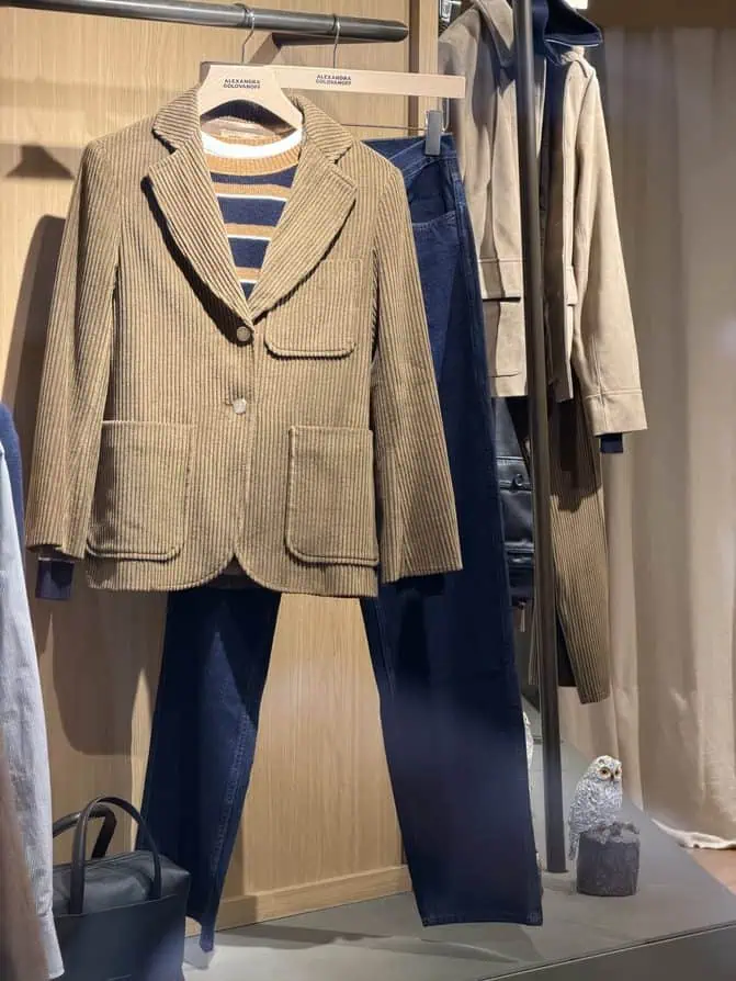 corduroy blazer Paris trends