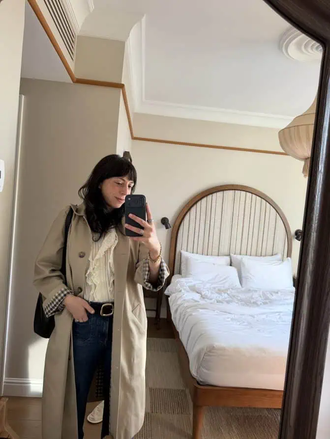 ME+EM blouse and Sézane trench