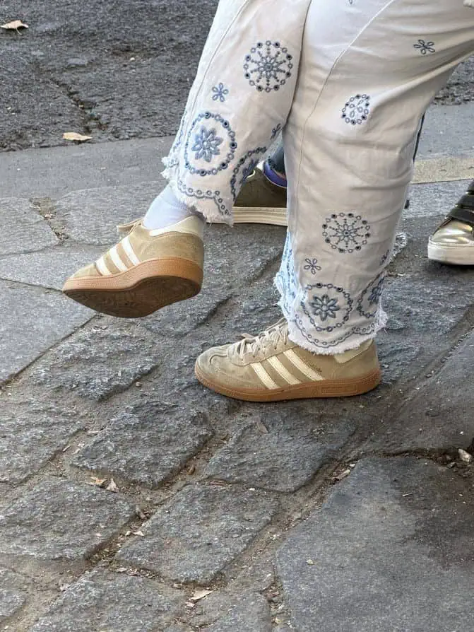 Parisians wearing adidas Paris