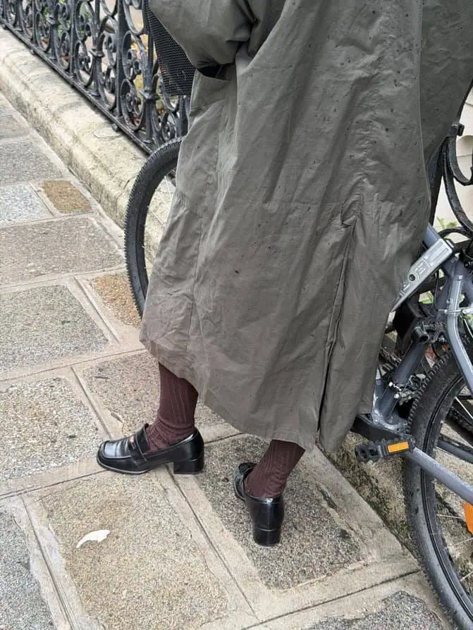 socks and loafers Paris trends