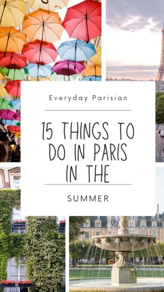 15 things to do in Paris in the summer. There are a lot of great activities for kids, families, singles and couples in my latest blog post. 

Grab ice cream, stroll the Seine, picnic in the Tuileries, or push boats in Luxembourg gardens. 

Bookmark this for your upcoming trip to Paris or tag someone you know who is planning a trip to France.

https://everydayparisian.com/15-of-the-best-things-to-do-in-paris-in-the-summer/

#everydayparisian #summerinparis #kidfriendlyparis #francophile