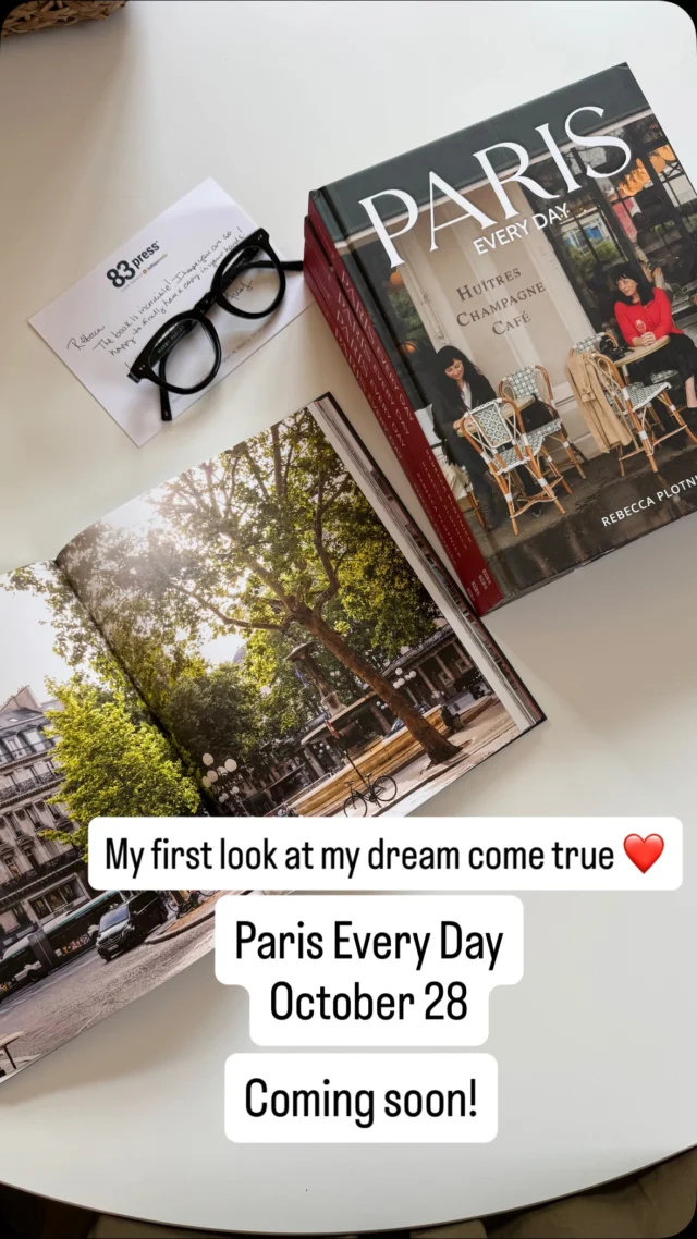 The first copies of Paris Every Day landed on my doorstep this weekend. ❤️ I cried tears of joy as I unpacked it and flipped through the pages of my very first book. Publishing a coffee table book filled with my photography has been a goal of mine for the past 15 years, with a very specific theme of Paris through the seasons. 🇫🇷 

Thank you, @brianharthoffman @brookembell Marie Baxley, and the whole Hoffman Media team for bringing my vision to life. ✨ 

I cannot wait for YOU to hold your copy in October and be transported to Paris in every season. 

There is still time to preorder your copy, so yours will arrive on October 28. Comment LINK and I will send you the details to preorder.

#everydayparisian #pariseveryday #firsttimeauthor #francophile